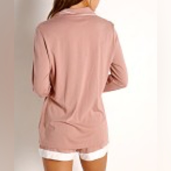 Cosabella Bella Pajama Set - Boxer Style - Size Medium - Blush - Picture 4 of 11